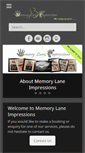 Mobile Screenshot of memorylaneimpressions.com.au